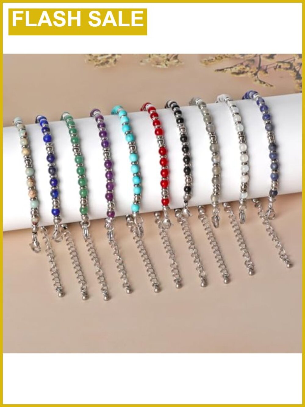 Amethyst Beaded Bracelet - Picture 5 of 6